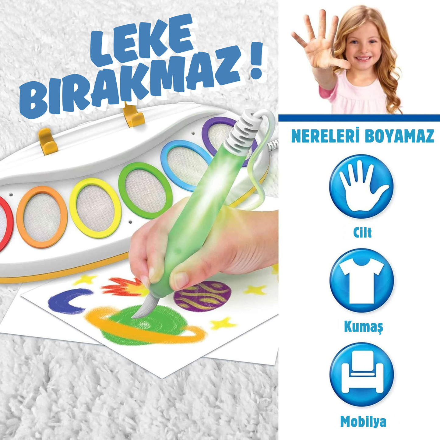 Magic Paint Pro ™ Sihirli Işıklı Boya Seti - Leke Yok, Yaratıcılık Çok !