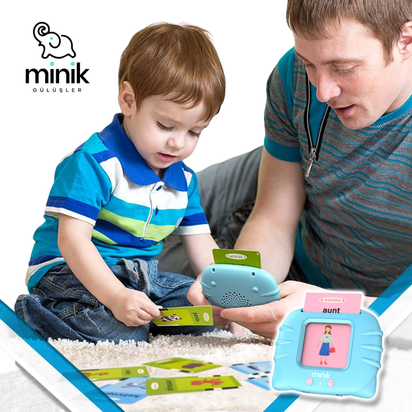 Smart Card™ Çocuklarınızın İngilizce Öğrenimine Destek Olun !