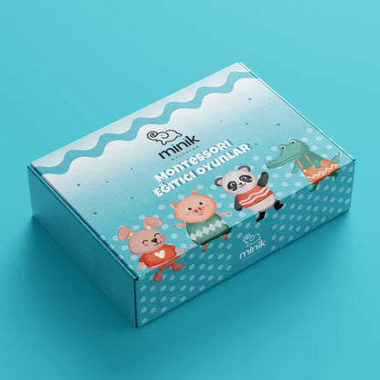 Gökkuşağı Çizim/Kartpostal Montessori Seti