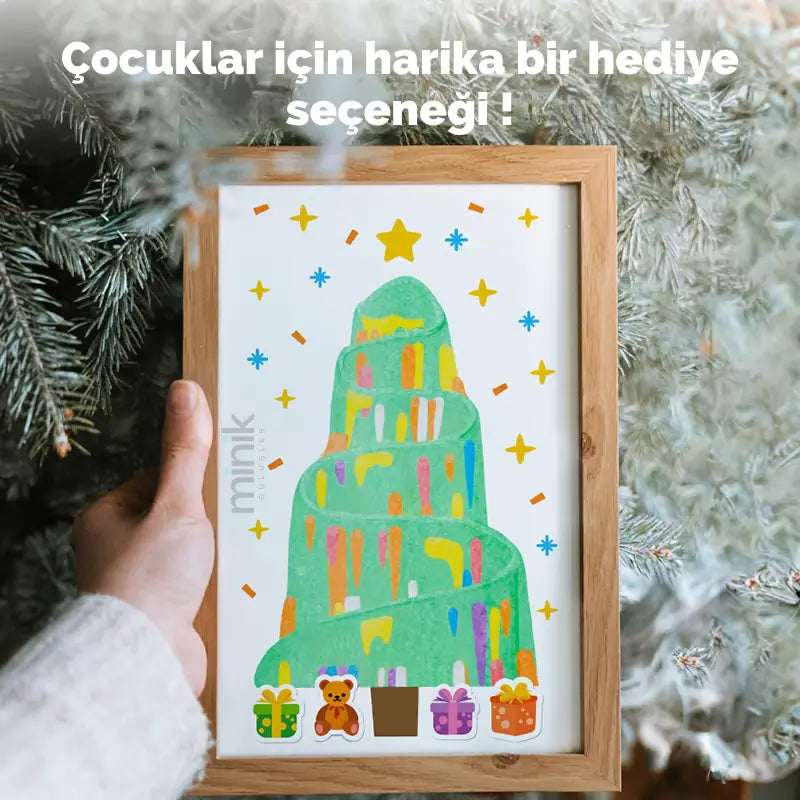 Gökkuşağı Çizim/Kartpostal Montessori Seti