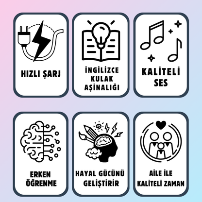 Mini Plak™ Çocuklarınızın İngilizce Öğrenme Yolculuğuna Bir Başlangıç Yapın !