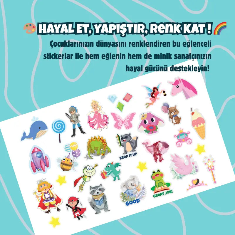 1 Adet Sticker Sayfası