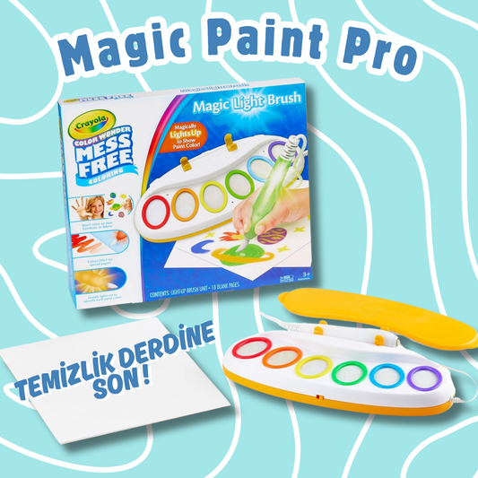 Magic Paint Pro ™ Sihirli Işıklı Boya Seti - Leke Yok, Yaratıcılık Çok !